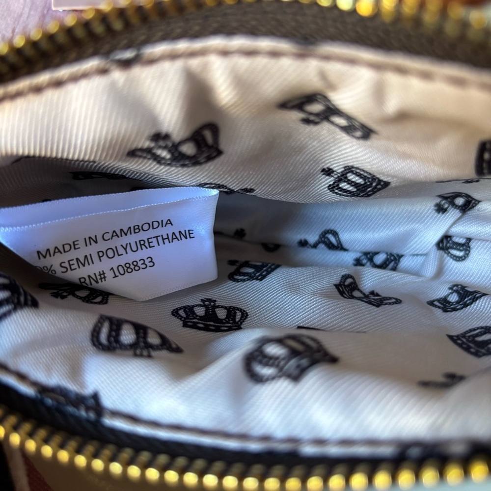 Juicy Couture Pink & Black Triple Pouch Keyring Set with Gold Accents - Picture 10 of 12